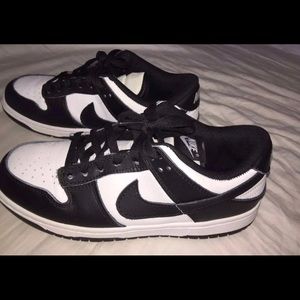Black white panda dunks